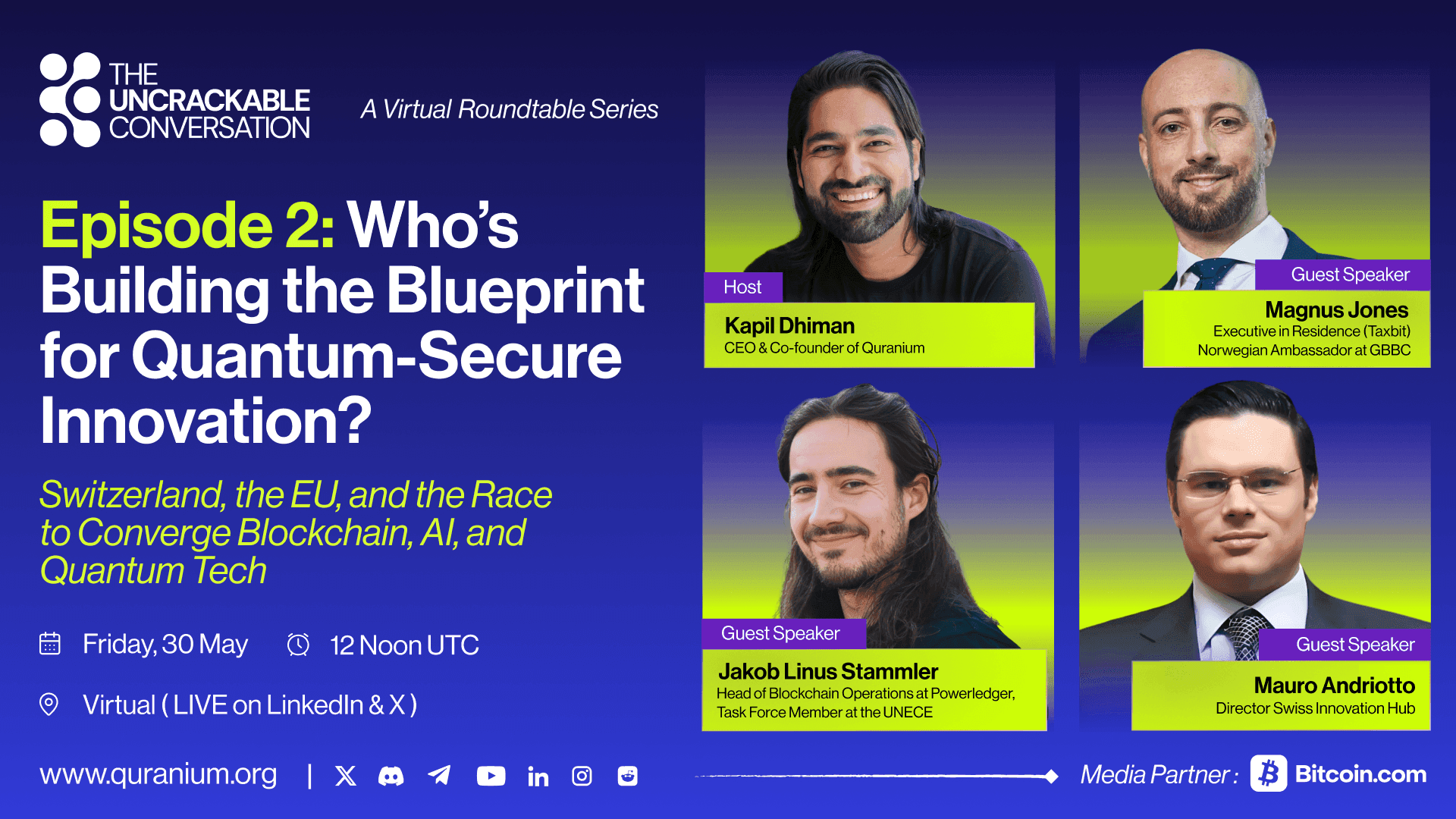 Join The Uncrackable Conversation, Episode #2 - Live on LinkedIn