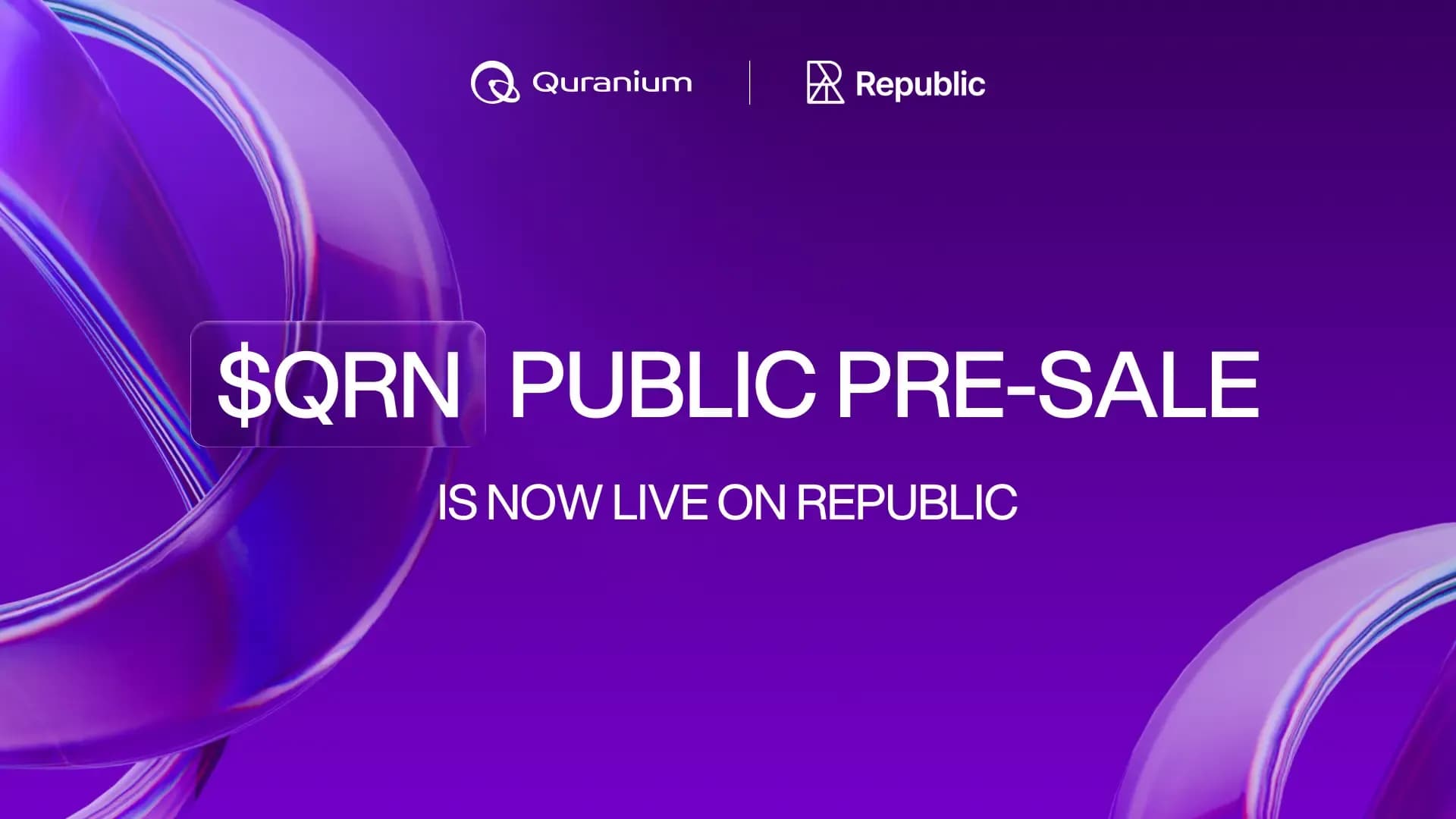 $QRN Public Pre-Sale is now live on Republic