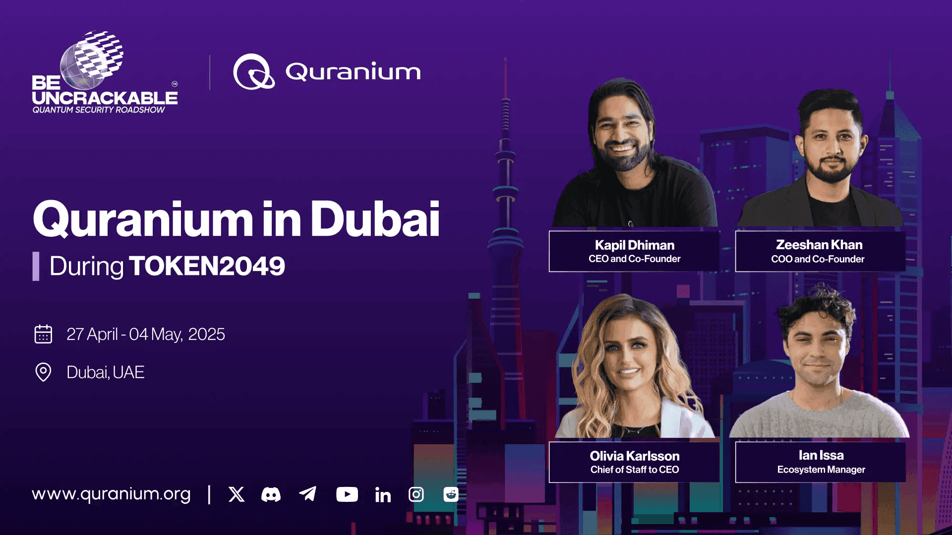 Quranium in Dubai During TOKEN2049