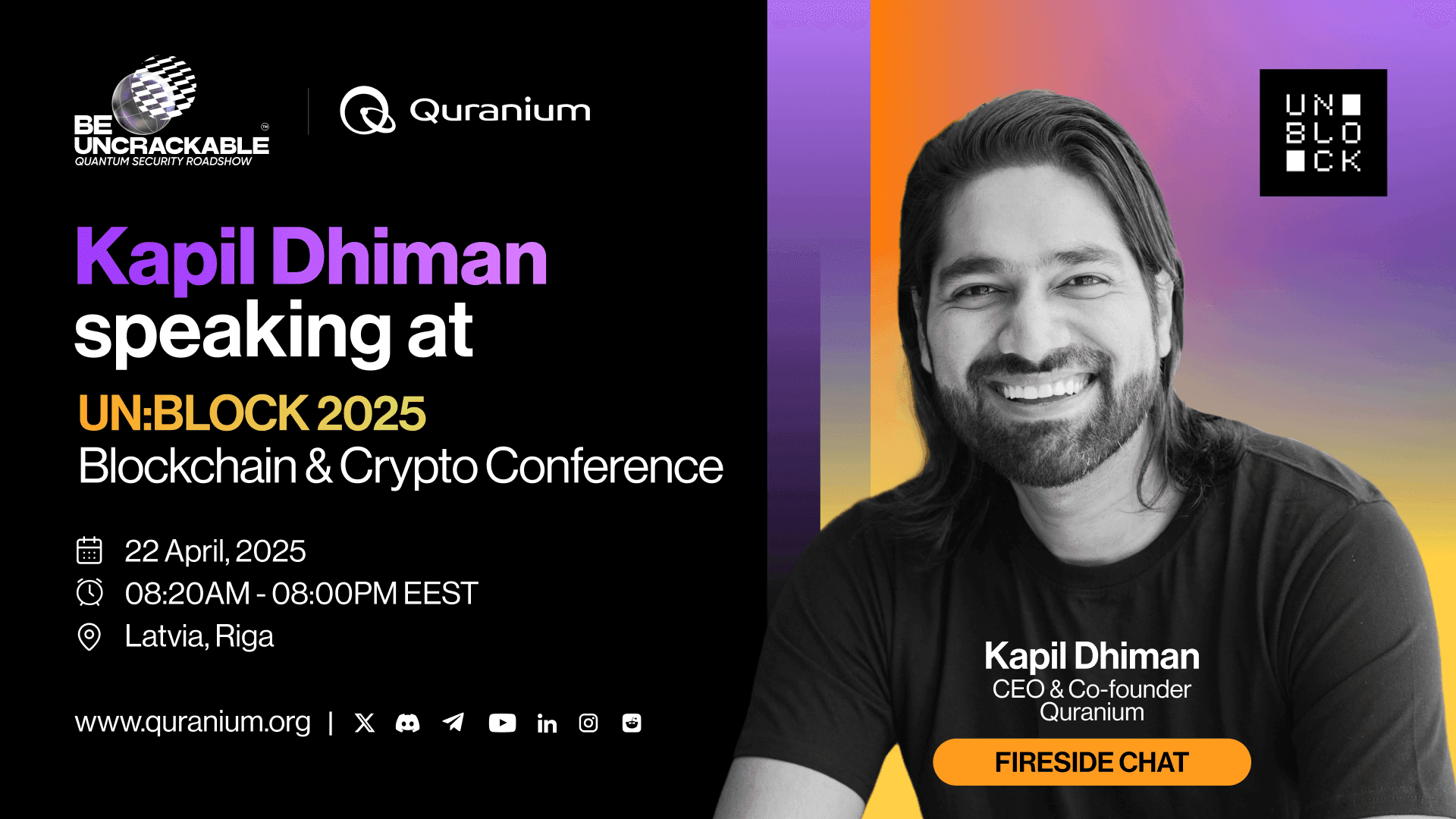 Quranium at UN:BLOCK 2025 - Blockchain & Crypto Conference, Latvia